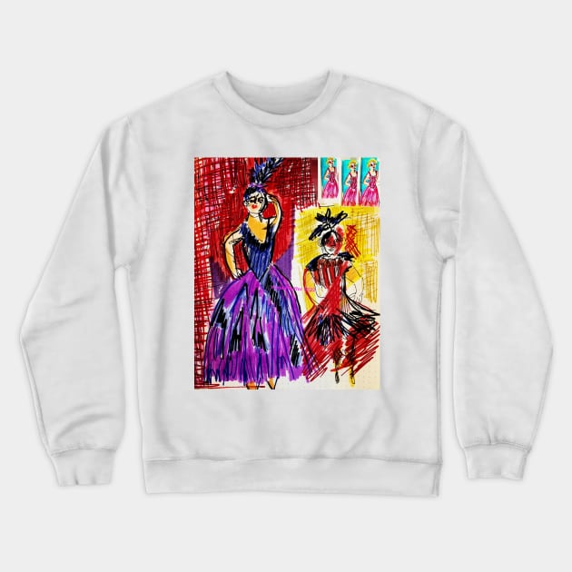 Vintage Goth Ballet #1 Crewneck Sweatshirt by Kater